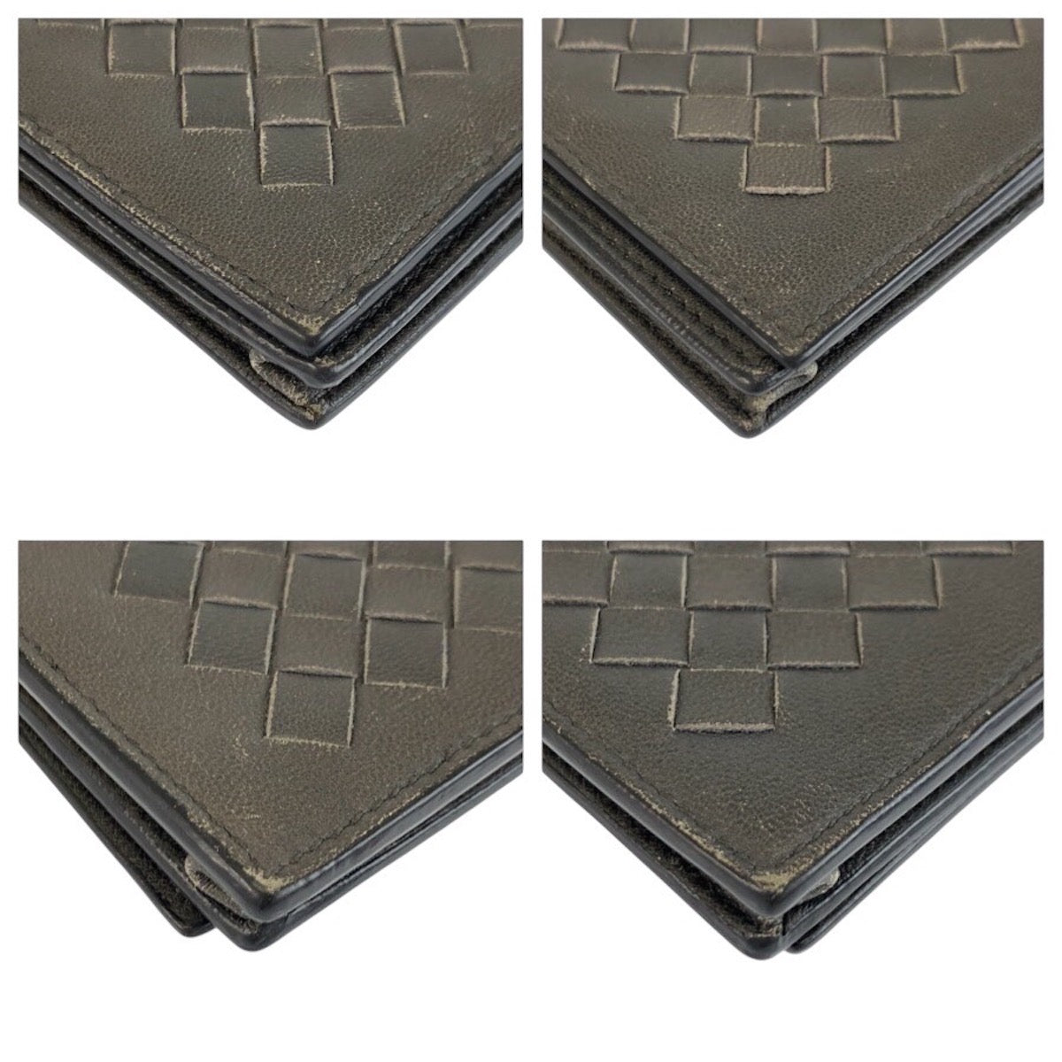 24529
BOTTEGAVENETA ボッテガヴェネタ イントレチャート グレー レザー V7782 長財布 札入れ メンズ ABP12
