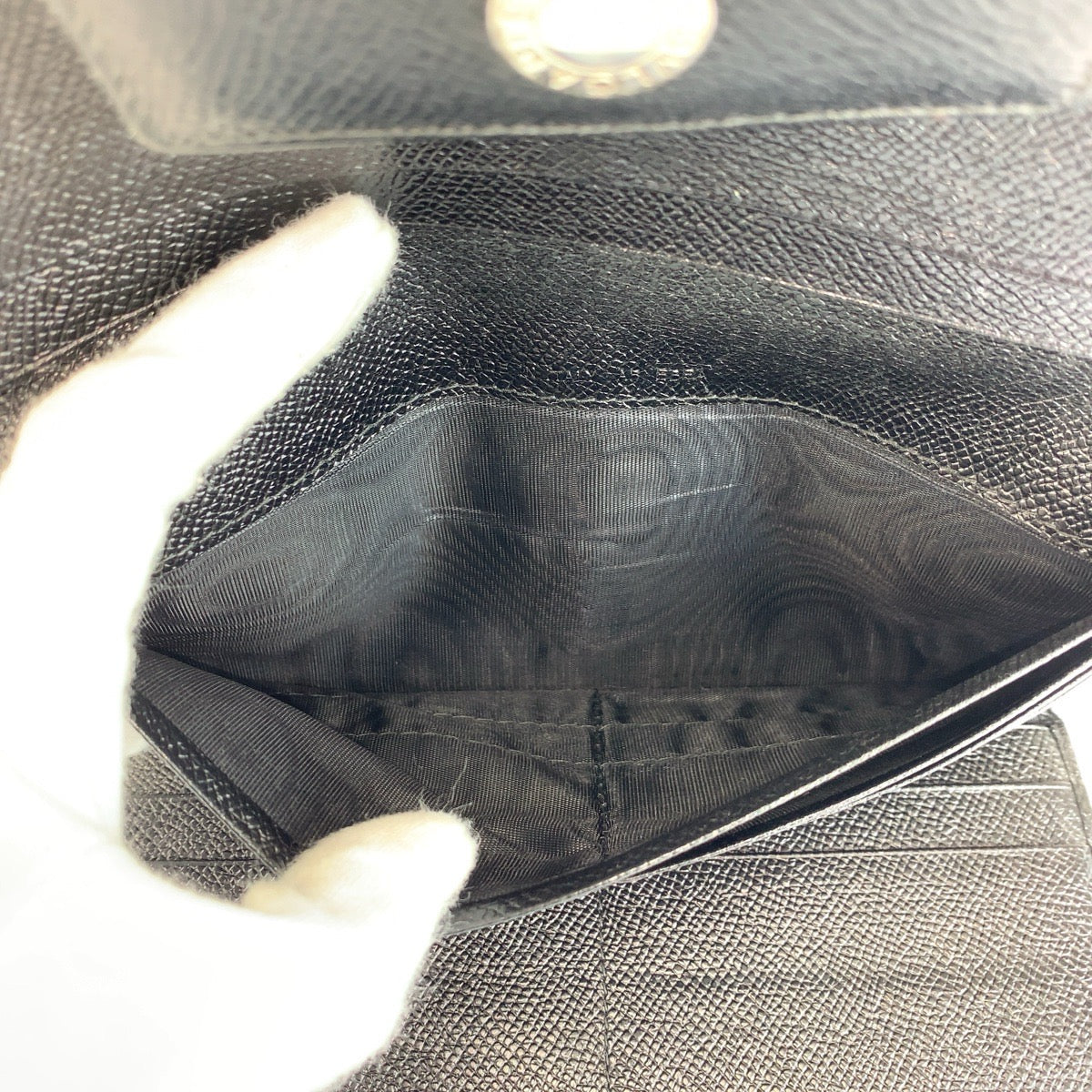 24531
BVLGARI ブルガリ クラシコ ブラック 黒 シルバー金具 レザー 長財布 ロングウォレット メンズ ABP12