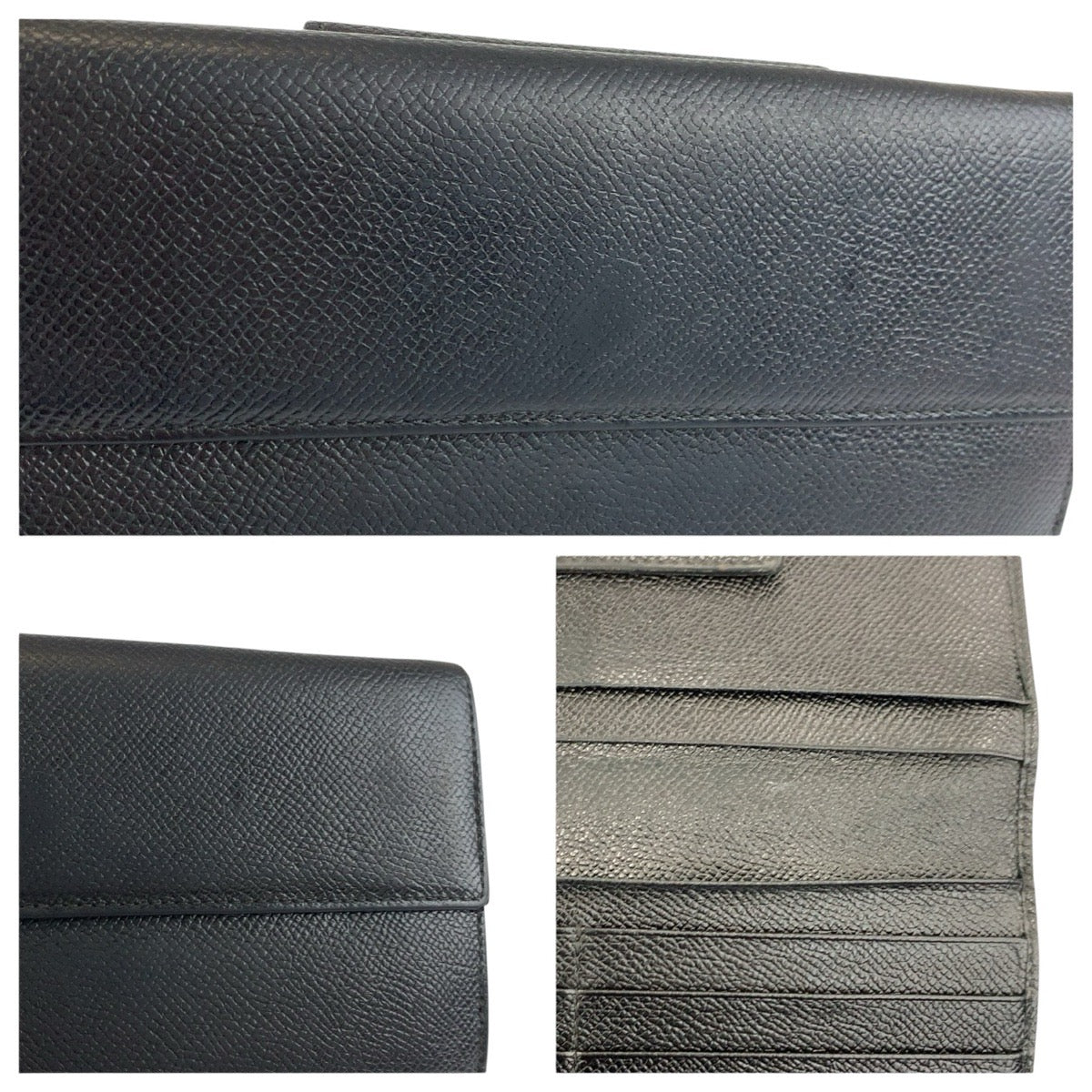24531
BVLGARI ブルガリ クラシコ ブラック 黒 シルバー金具 レザー 長財布 ロングウォレット メンズ ABP12