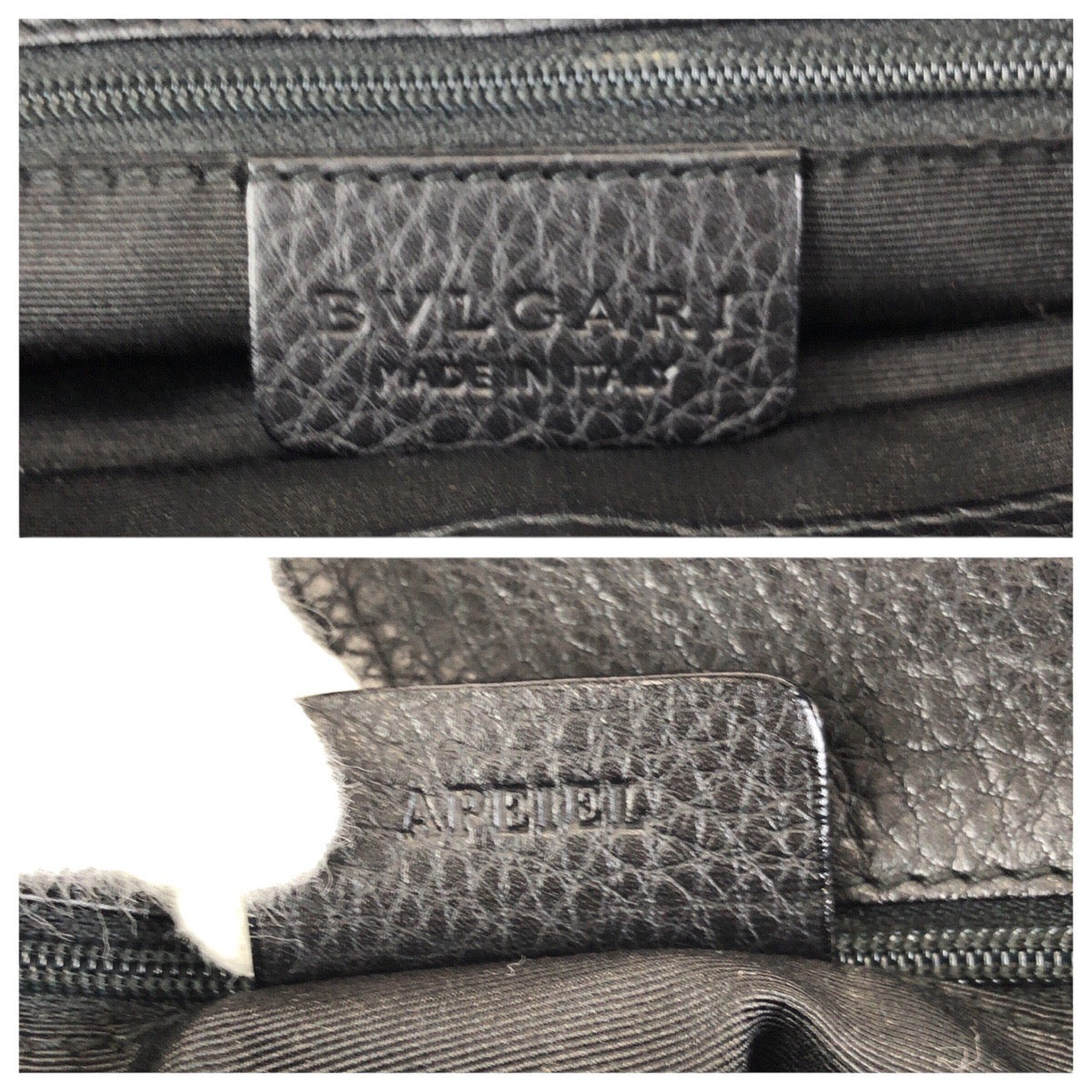 24532
BVLGARI ブルガリ ロゴマニア マキシレッタレ ブラック 黒 ゴールド金具 キャンバス / レザー トートバッグ ハンドバッグ レディース ABP26
