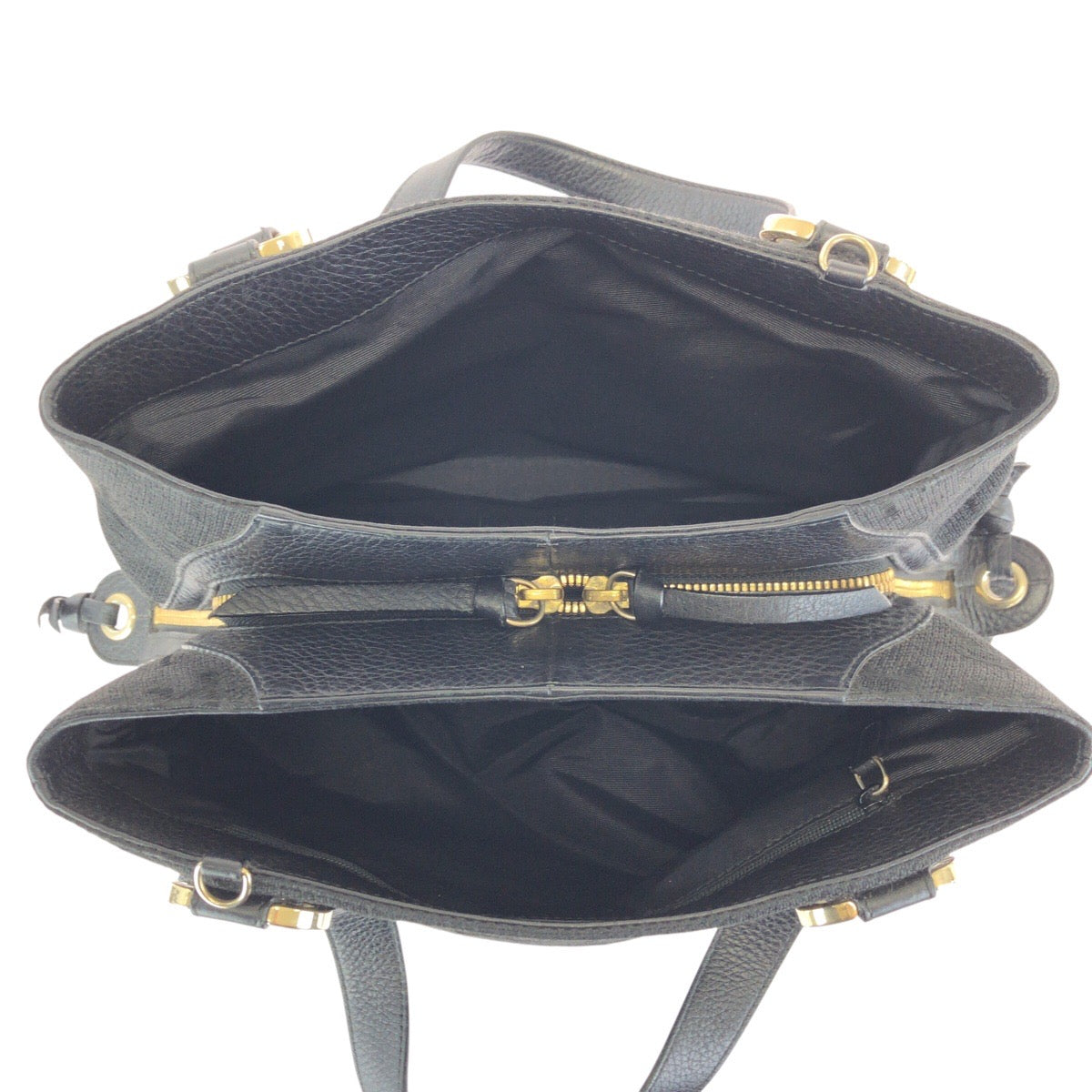 24532
BVLGARI ブルガリ ロゴマニア マキシレッタレ ブラック 黒 ゴールド金具 キャンバス / レザー トートバッグ ハンドバッグ レディース ABP26
