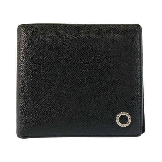 24535
BVLGARI ブルガリ ブルガリブルガリ ブラック 黒 シルバー金具 レザー 30396 折財布 コンパクトウォレット メンズ ABP20