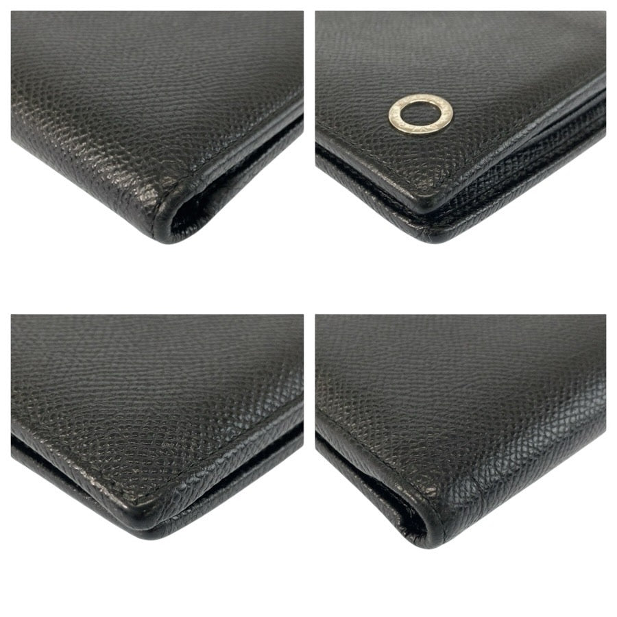 24535
BVLGARI ブルガリ ブルガリブルガリ ブラック 黒 シルバー金具 レザー 30396 折財布 コンパクトウォレット メンズ ABP20