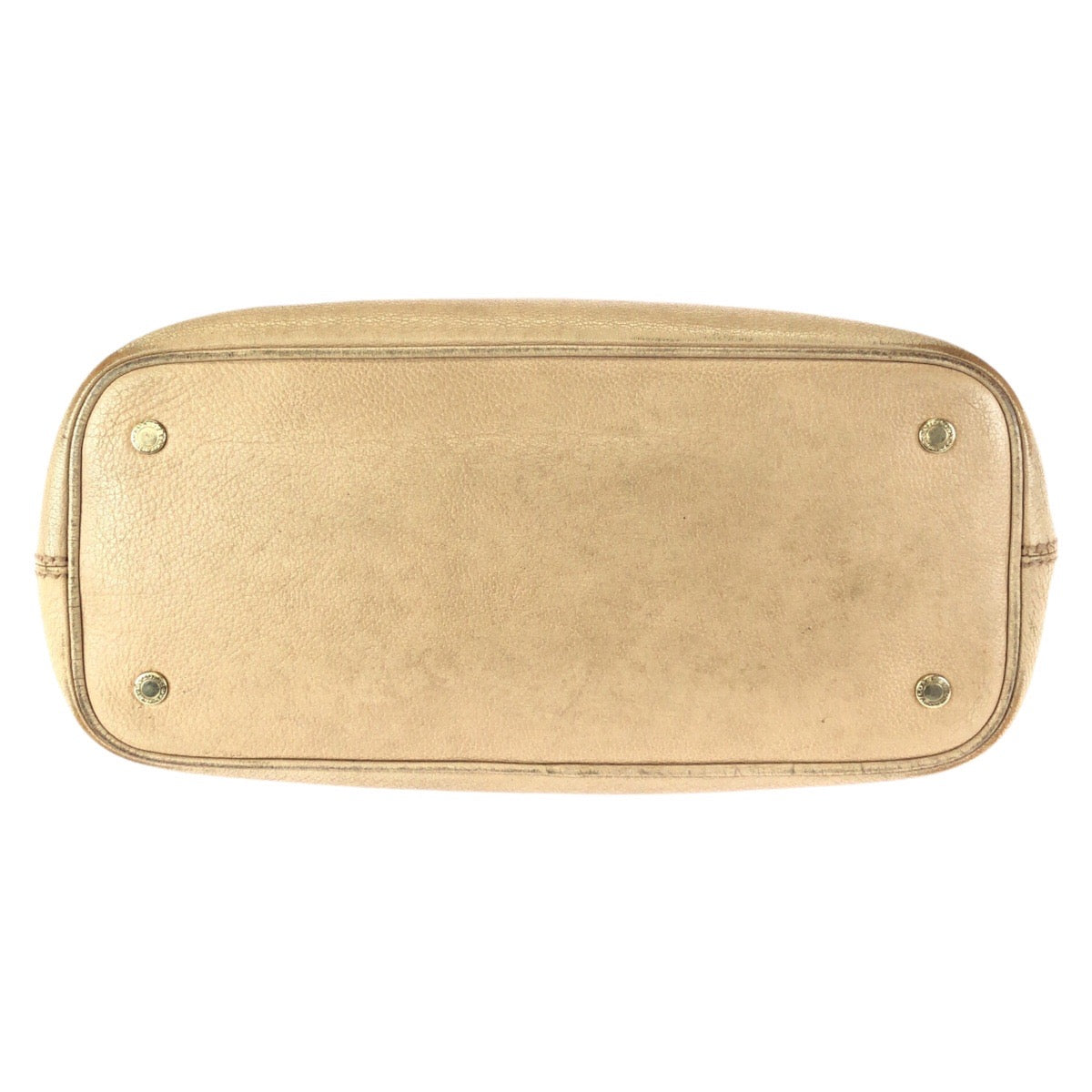 24537
BVLGARI ブルガリ コレツィオーネ ベージュ ゴールド金具 レザー 33264 トートバッグ ハンドバッグ レディース B12