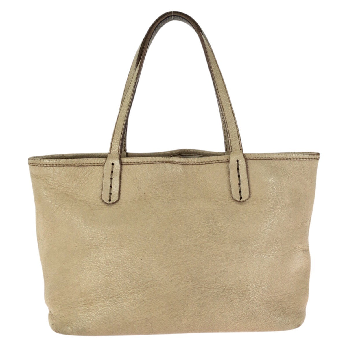 24537
BVLGARI ブルガリ コレツィオーネ ベージュ ゴールド金具 レザー 33264 トートバッグ ハンドバッグ レディース B12