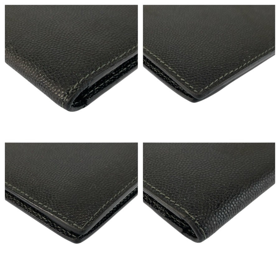 24538
CARTIER カルティエ サントス ブラック 黒 レザー 長財布 札入れ メンズ ABP12