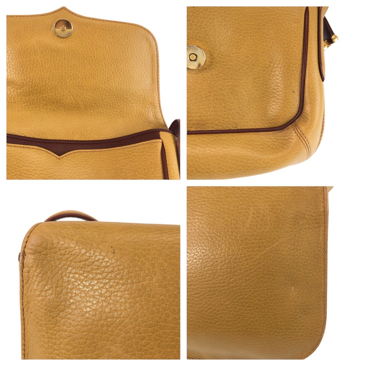 24539
CARTIER カルティエ マストライン トリニティ ベージュ ボルドー ゴールド金具 レザー ショルダーバッグ ポシェット レディース AB14