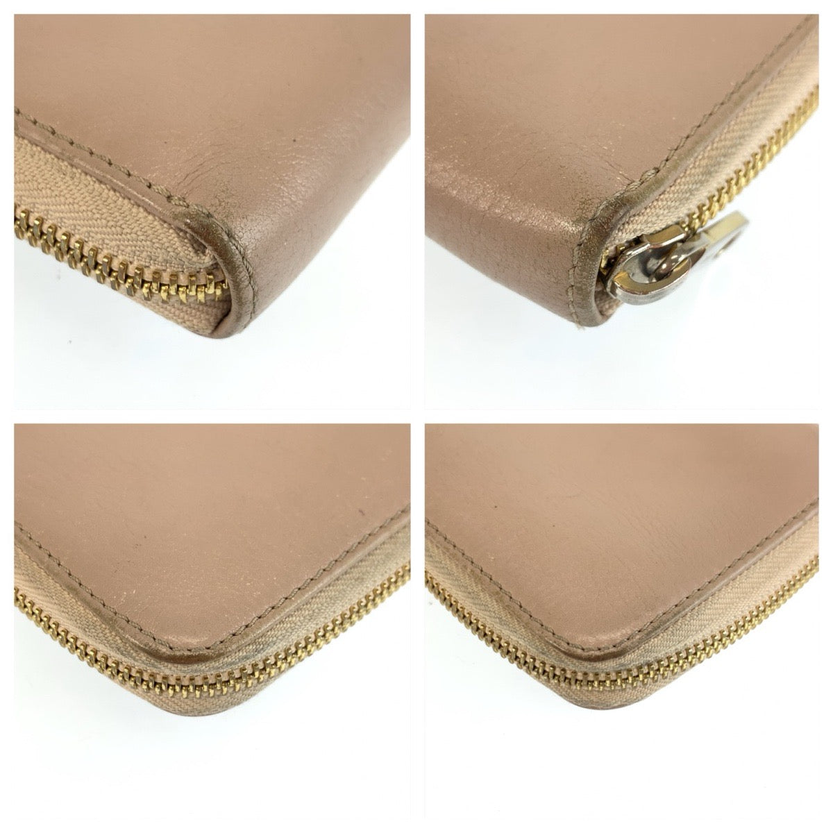 24543
Chloe クロエ リリィ リボン ベージュ ゴールド金具 レザー 長財布 ロングウォレット レディース AB7