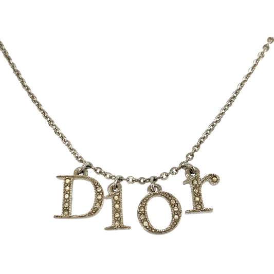 24547
Christian Dior クリスチャンディオール ヴィンテージ ロゴ スパンコール メッキ ネックレス レディース A15