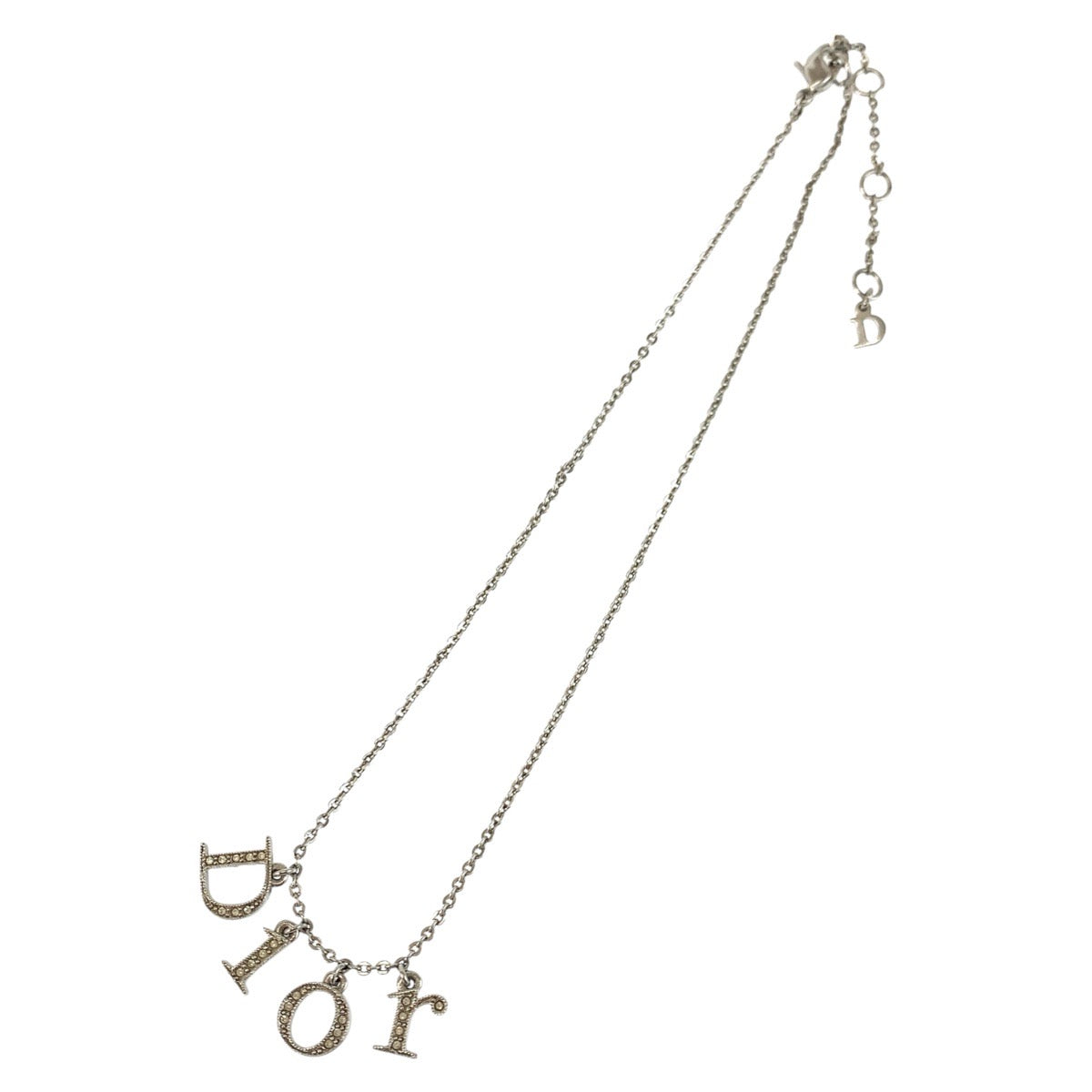 24547
Christian Dior クリスチャンディオール ヴィンテージ ロゴ スパンコール メッキ ネックレス レディース A15