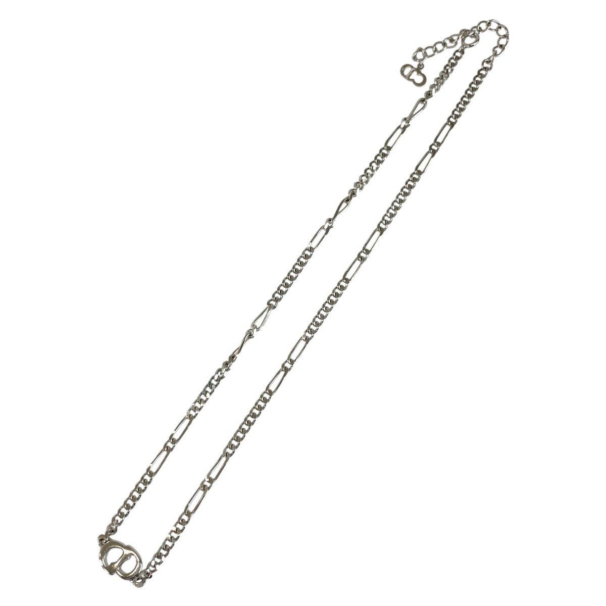 24549
Christian Dior クリスチャンディオール ヴィンテージ CDロゴ シルバー メッキ ネックレス レディース A15