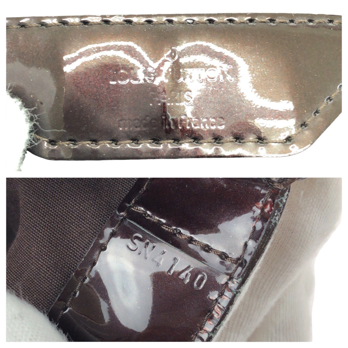 24551
LOUIS VUITTON ルイヴィトン モノグラム ヴェルニ ウィルシャーMM アマラント パープル ゴールド金具 パテントレザー M91645 トートバッグ レディース AB35