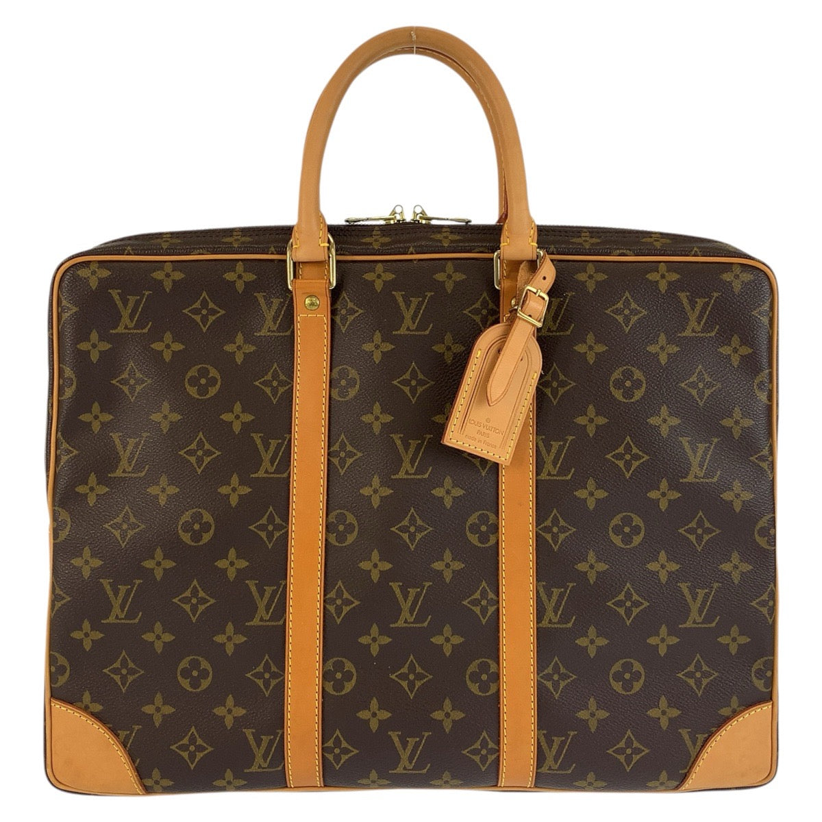 24552
LOUIS VUITTON ルイヴィトン モノグラム ポルトドキュマン ヴォワヤージュ ブラウン ゴールド金具 PVC / レザー M53361 ビジネスバッグ ブリーフケース メンズ ABP65