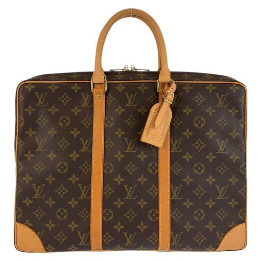 24552
LOUIS VUITTON ルイヴィトン モノグラム ポルトドキュマン ヴォワヤージュ ブラウン ゴールド金具 PVC / レザー M53361 ビジネスバッグ ブリーフケース メンズ ABP65