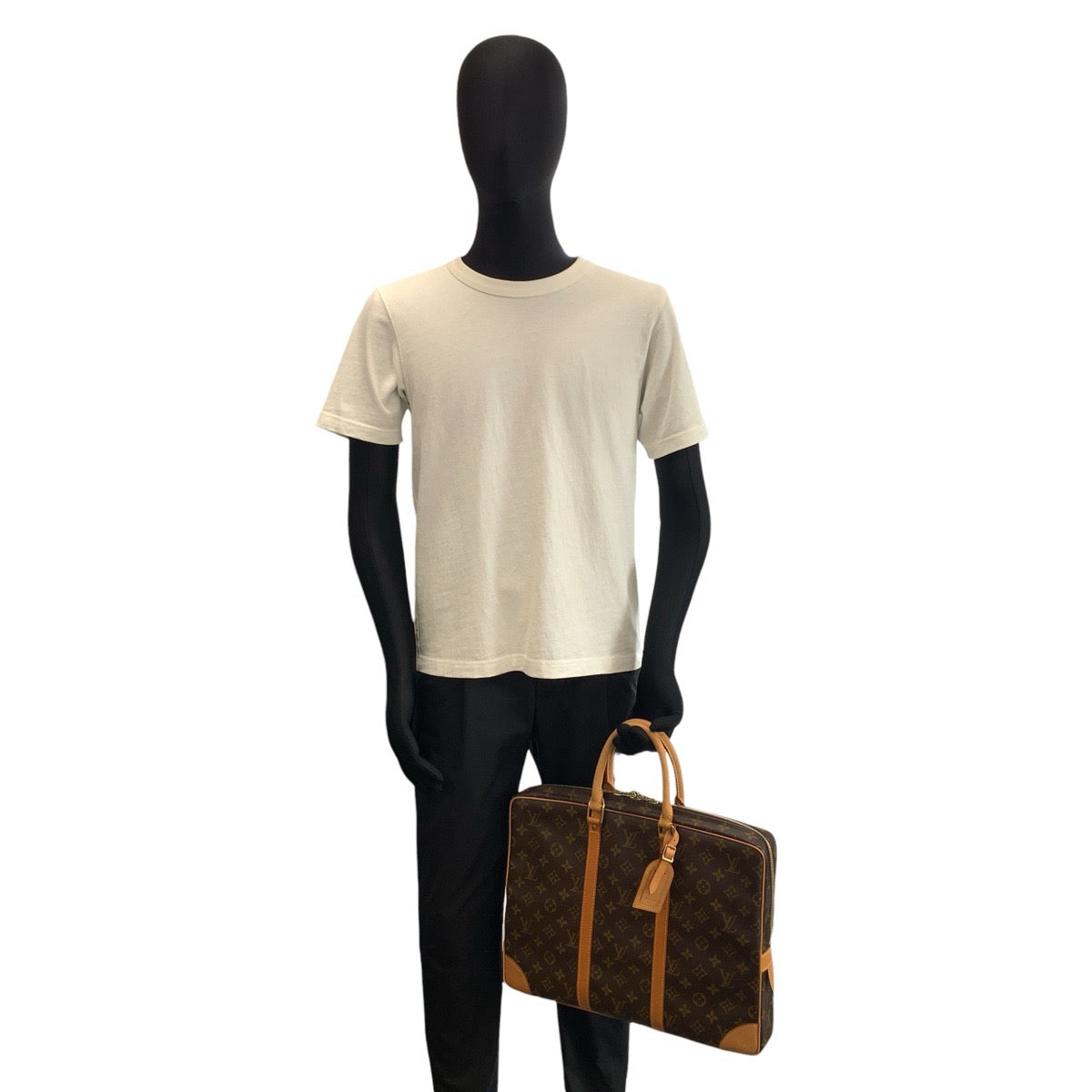 24552
LOUIS VUITTON ルイヴィトン モノグラム ポルトドキュマン ヴォワヤージュ ブラウン ゴールド金具 PVC / レザー M53361 ビジネスバッグ ブリーフケース メンズ ABP65