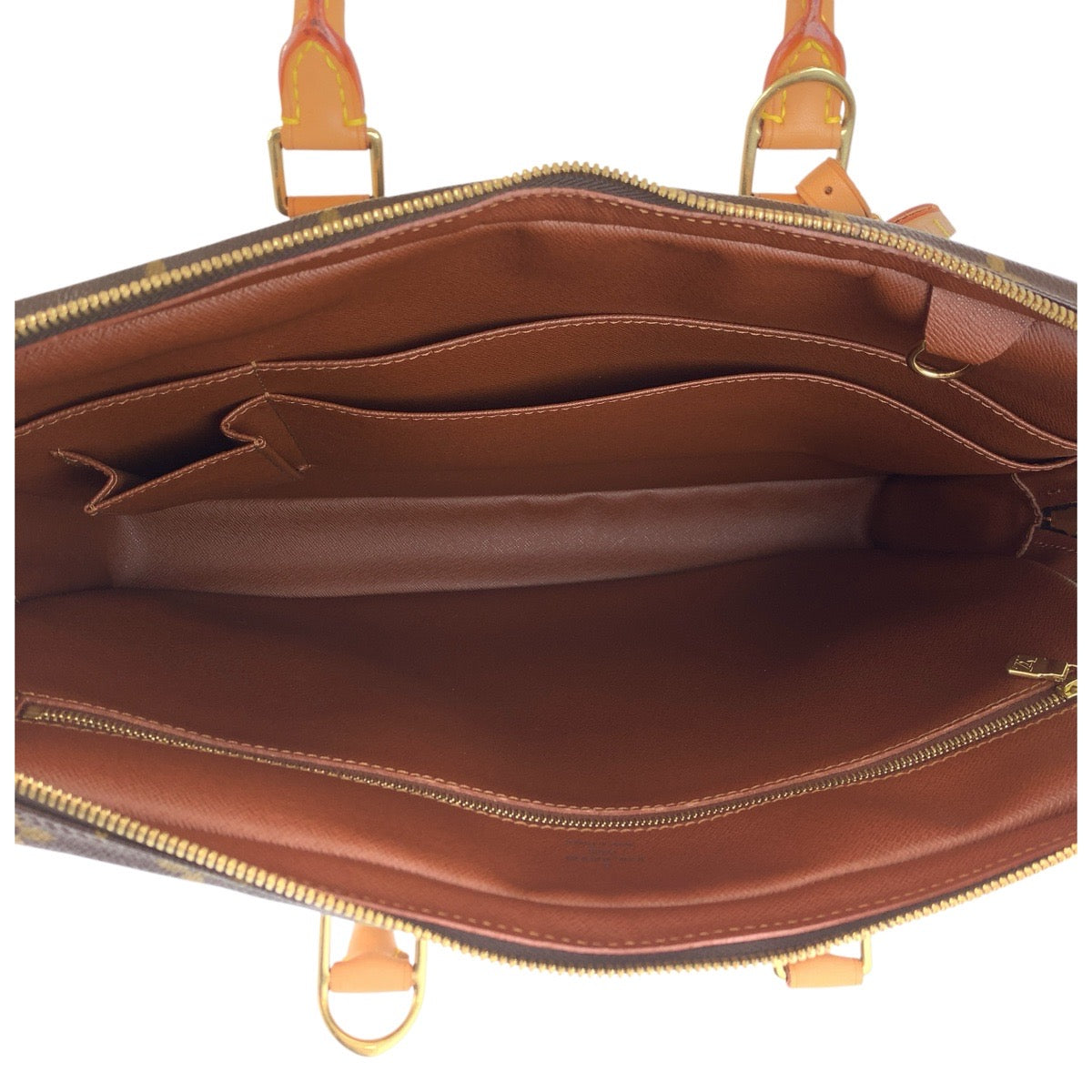 24552
LOUIS VUITTON ルイヴィトン モノグラム ポルトドキュマン ヴォワヤージュ ブラウン ゴールド金具 PVC / レザー M53361 ビジネスバッグ ブリーフケース メンズ ABP65