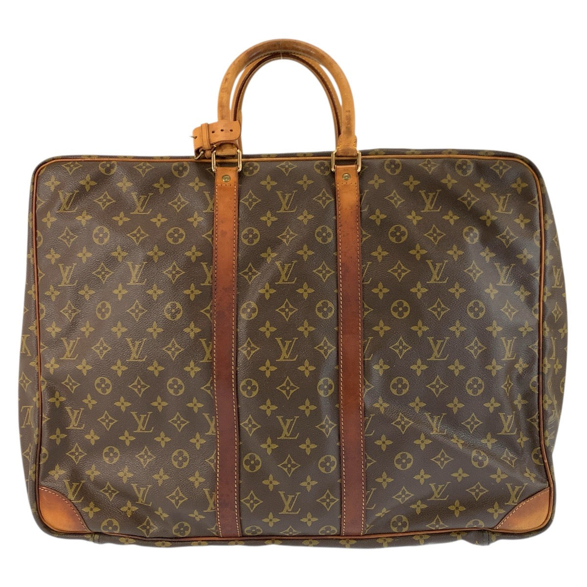 24553
LOUIS VUITTON ルイヴィトン モノグラム シリウス 55 ブラウン ゴールド金具 PVC / レザー M41404 ボストンバッグ 旅行バッグ メンズ B40