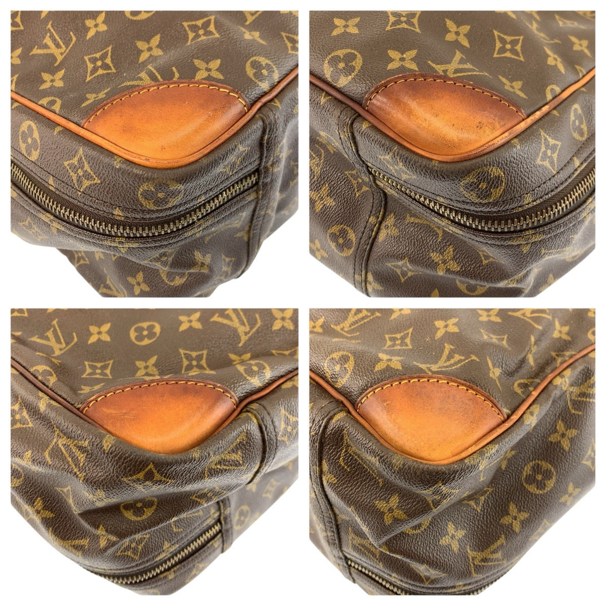 24553
LOUIS VUITTON ルイヴィトン モノグラム シリウス 55 ブラウン ゴールド金具 PVC / レザー M41404 ボストンバッグ 旅行バッグ メンズ B40