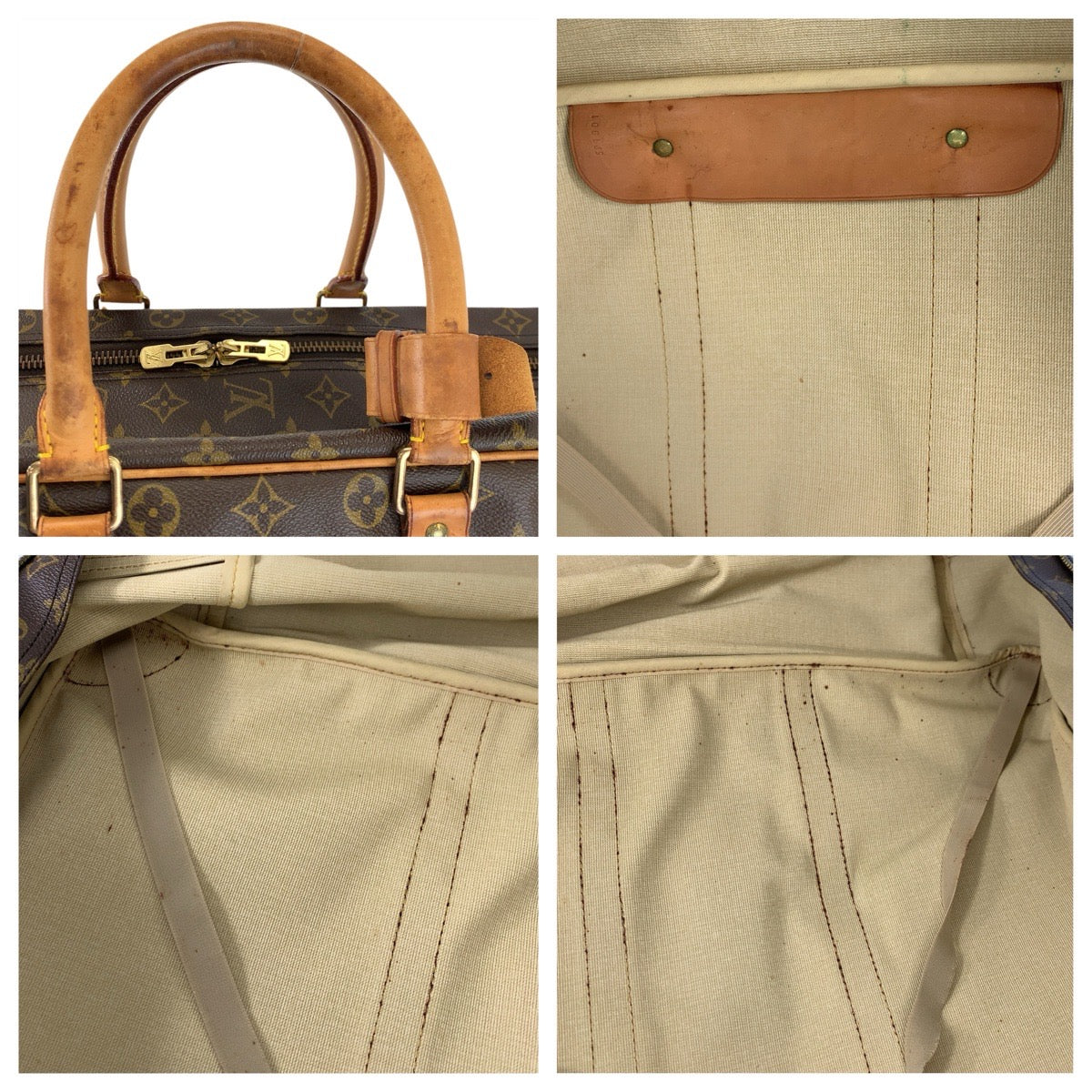 24553
LOUIS VUITTON ルイヴィトン モノグラム シリウス 55 ブラウン ゴールド金具 PVC / レザー M41404 ボストンバッグ 旅行バッグ メンズ B40