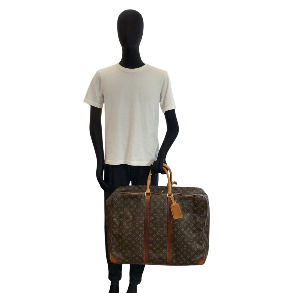 24553
LOUIS VUITTON ルイヴィトン モノグラム シリウス 55 ブラウン ゴールド金具 PVC / レザー M41404 ボストンバッグ 旅行バッグ メンズ B40