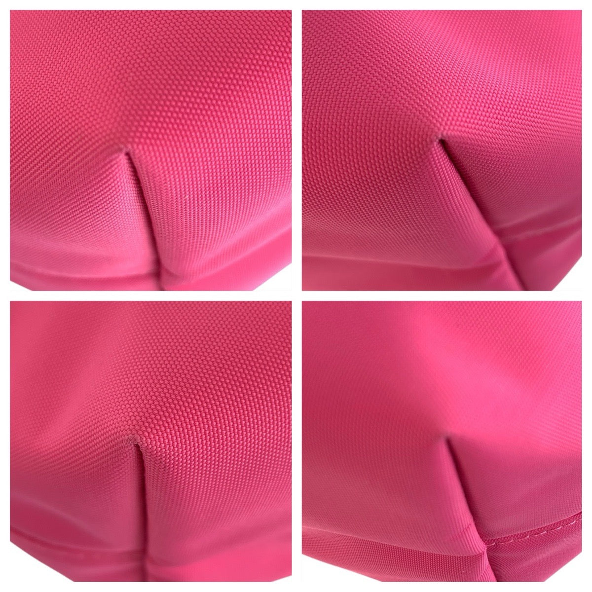 24555
Herve Chapelier エルベ シャプリエ ピンク ブラック ナイロン ショルダーバッグ ポシェット レディース A15