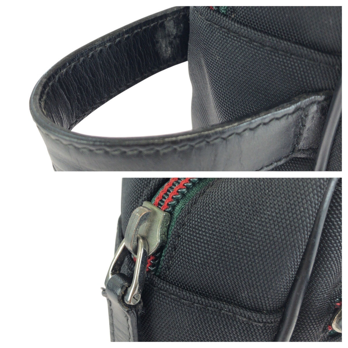 24557
GUCCI グッチ シェリーライン ロゴプレート ブラック 黒 ナイロン 131224 クラッチバッグ セカンドバッグ メンズ AB15