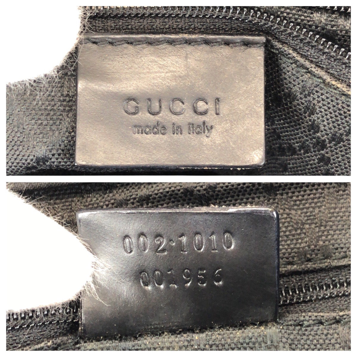 24559
GUCCI グッチ バンブー ブラック 黒 シルバー金具 ナイロン 002 1010 トートバッグ ハンドバッグ レディース B15