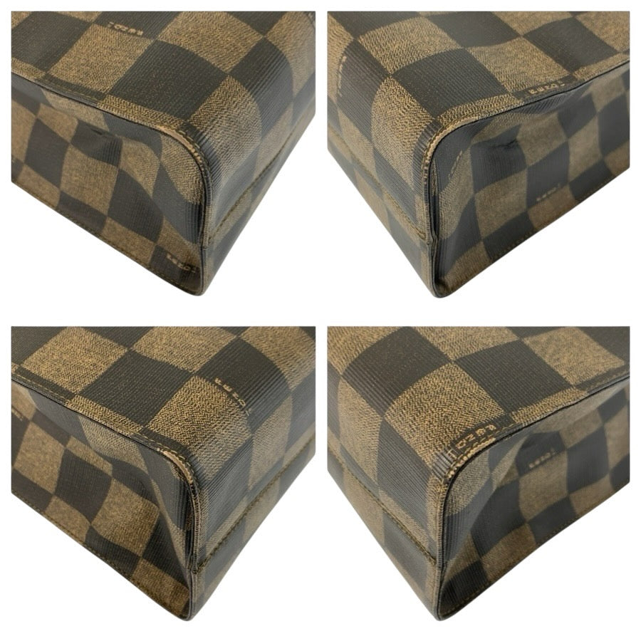 24560
FENDI フェンディ ヴィンテージ ペカン ブラウン ブラック PVC 279 259930 963 トートバッグ ショルダーバッグ レディース ABP40