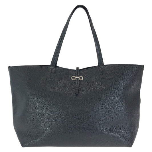 24561
Salvatore Ferragamo サルヴァトーレフェラガモ ガンチーニ ブラック 黒 シルバー金具 レザー AU-21/B502 トートバッグ レディース ABP12