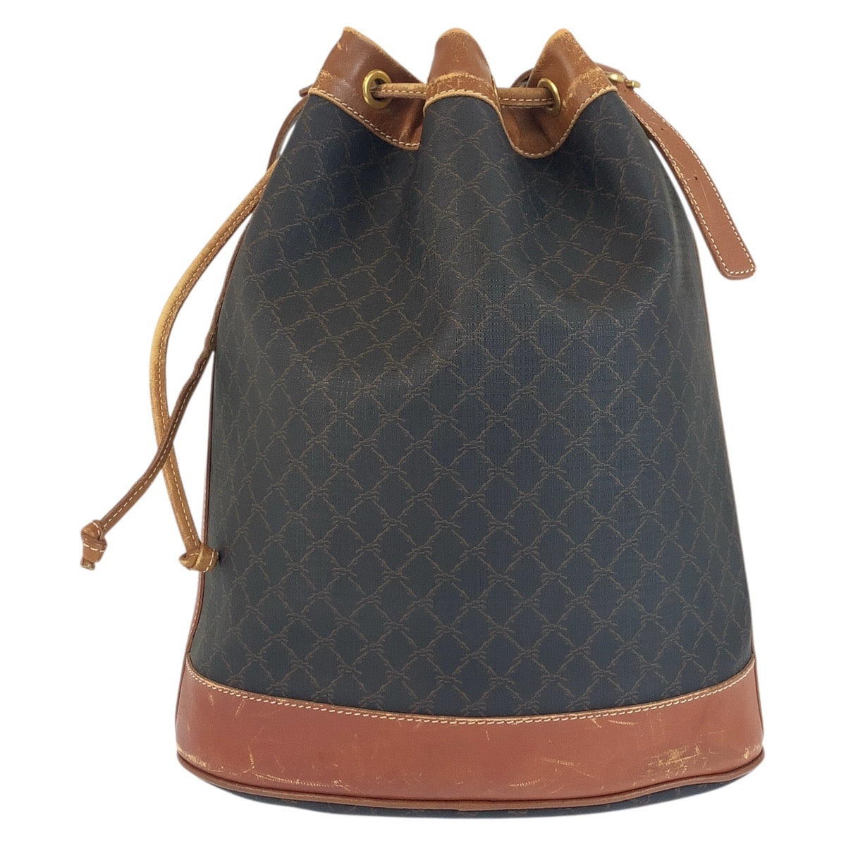 24564
Longchamp ロンシャン ヴィンテージ ブラウン PVC / レザー ショルダーバッグ レディース B4