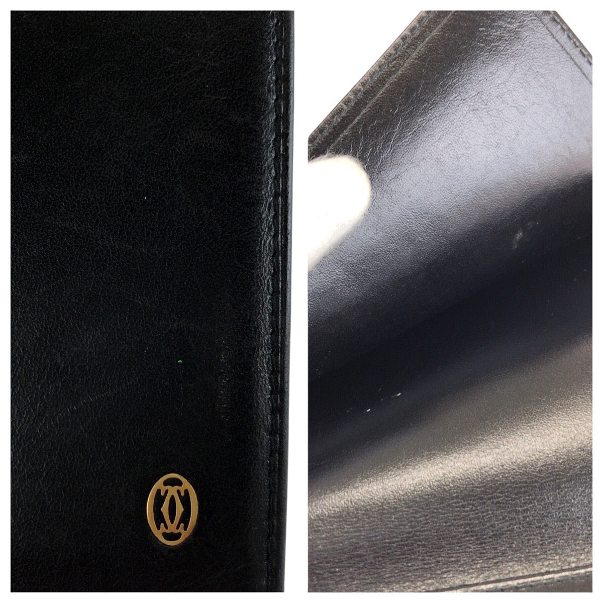 24566
CARTIER カルティエ パシャ ドゥ カルティエ ブラック 黒 ゴールド金具 レザー 長財布 ロングウォレット メンズ AB7