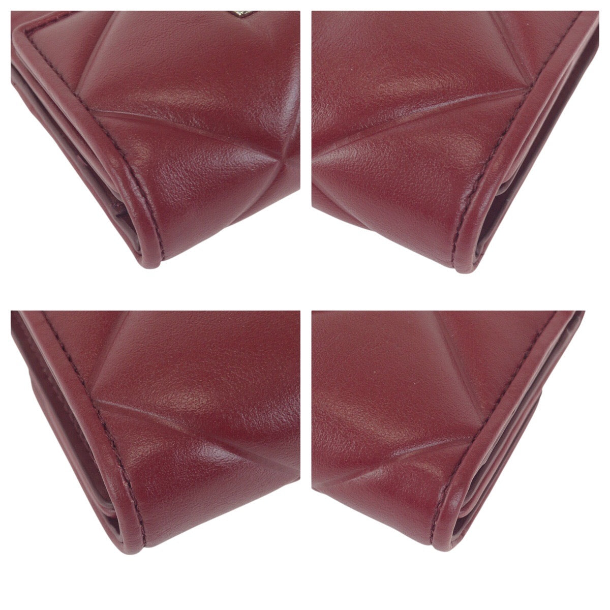 24568
Furla フルラ 1927 M ツイストクロージャー ワインレッド ボルドー シルバー金具 レザー PCW4ACO BX0183 折財布 コンパクトウォレット レディース A7