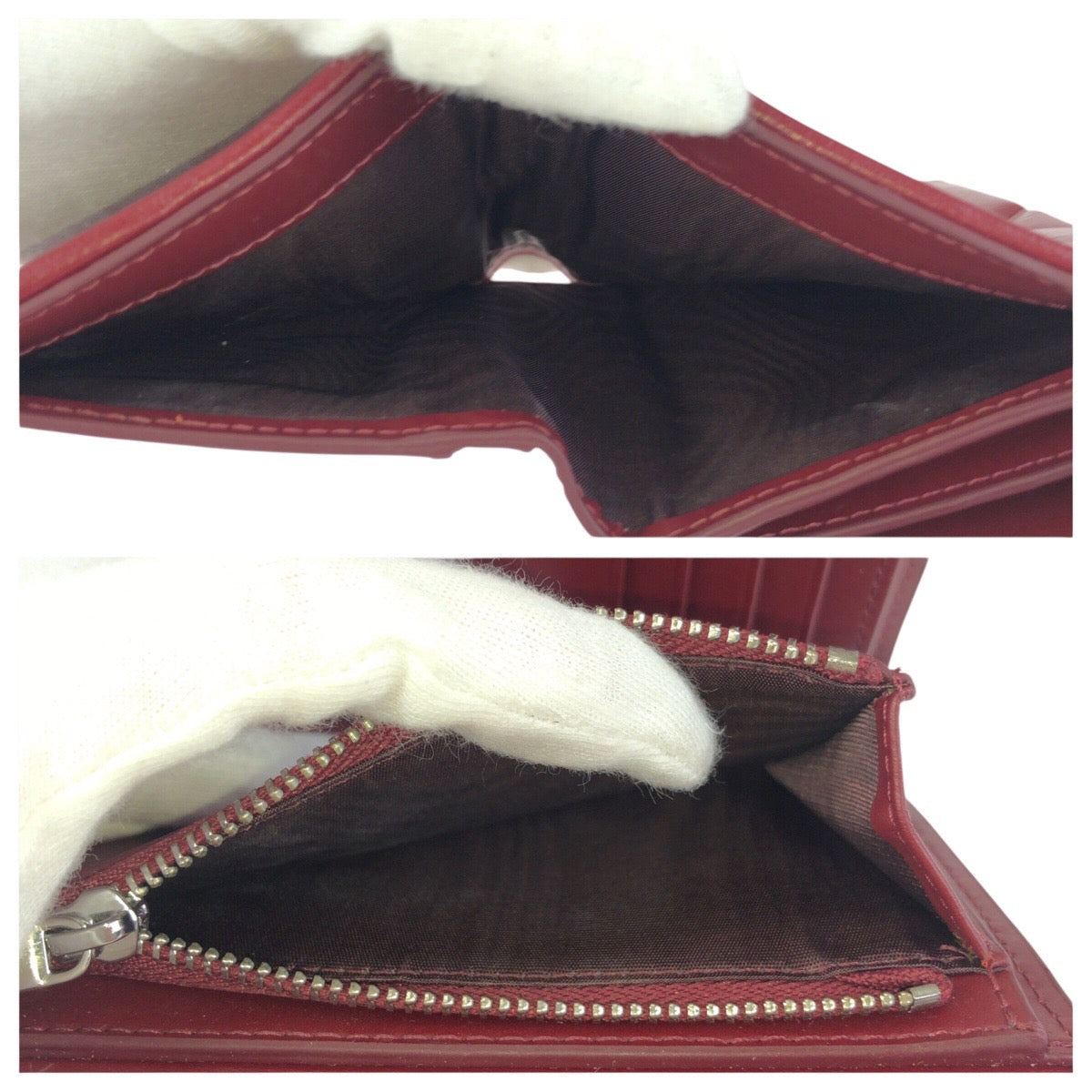 24568
Furla フルラ 1927 M ツイストクロージャー ワインレッド ボルドー シルバー金具 レザー PCW4ACO BX0183 折財布 コンパクトウォレット レディース A7