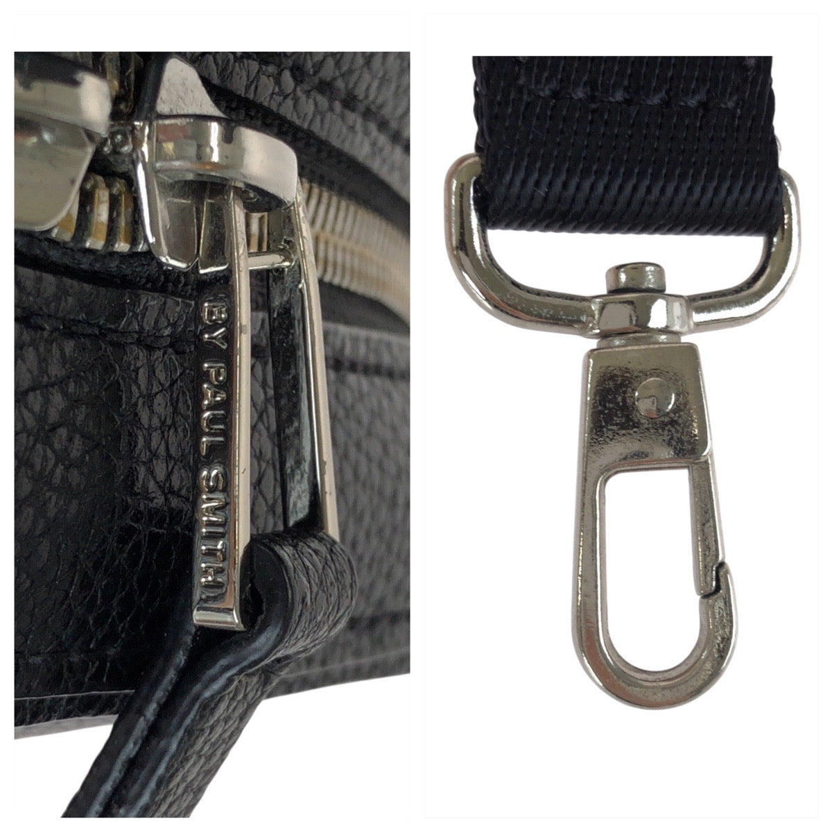 24569
Paul Smith ポール スミス ブラック 黒 シルバー金具 レザー ボディバッグ ショルダーバッグ メンズ A15
