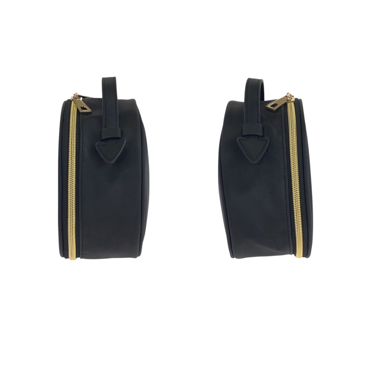 24571
VERSACE ヴェルサーチ ブラック 黒 ゴールド金具 ナイロン ポーチ メイクポーチ 小物入れ レディース A3
