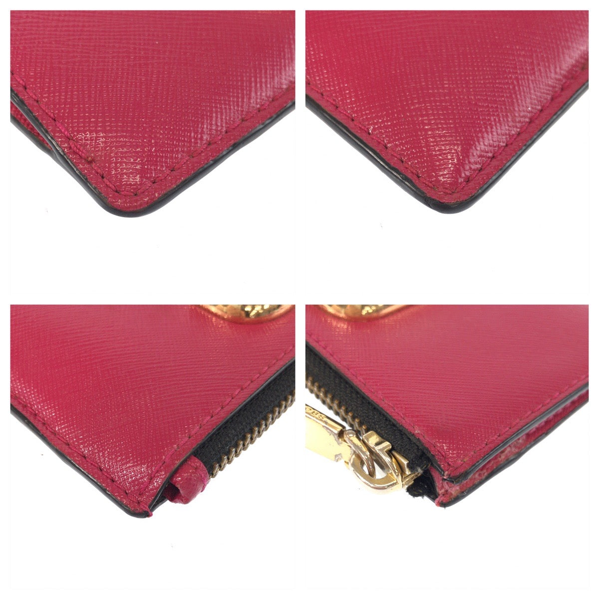 24574
MARC JACOBS マークジェイコブス ピンク レッド ゴールド金具 レザー M0013359 コインケース フラグメントケース レディース AB3