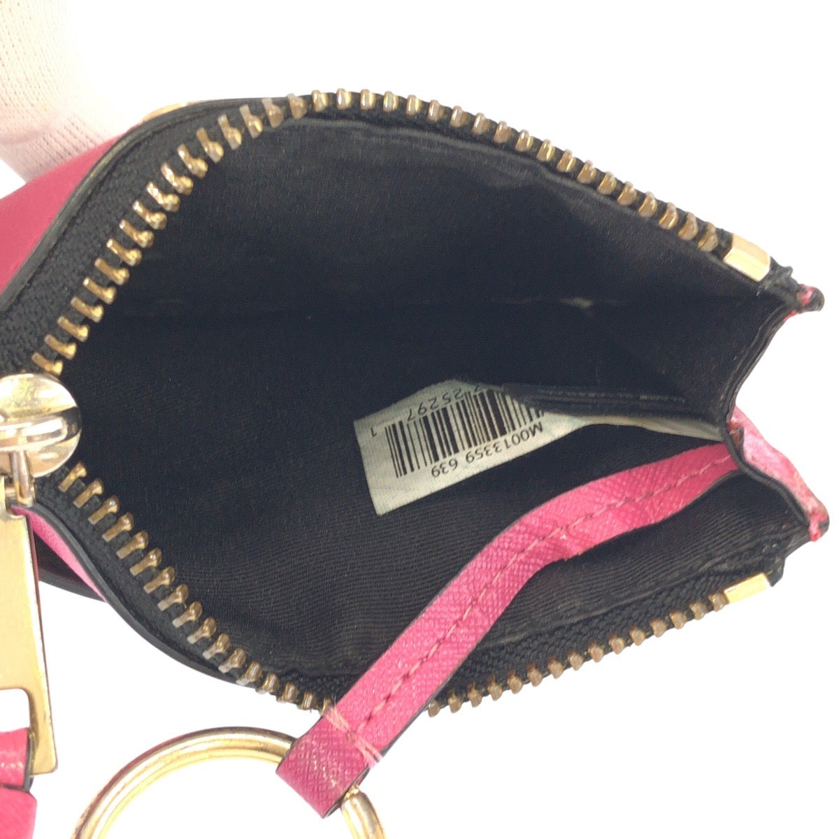 24574
MARC JACOBS マークジェイコブス ピンク レッド ゴールド金具 レザー M0013359 コインケース フラグメントケース レディース AB3