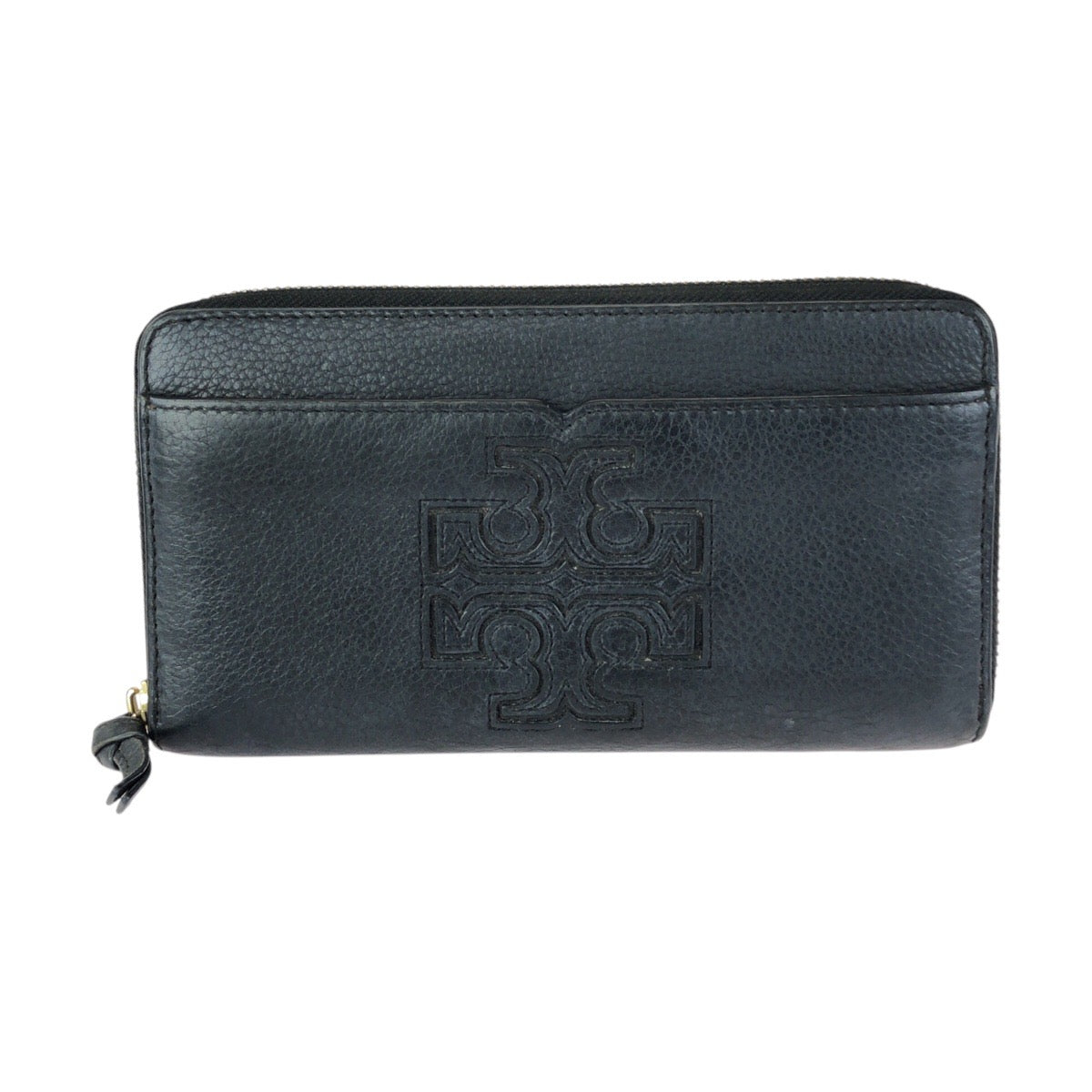 24576
Tory Burch トリーバーチ ロゴ ブラック 黒 ゴールド金具 レザー 長財布 ラウンドファスナー レディース AB3