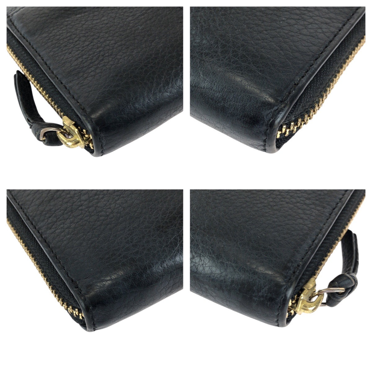 24576
Tory Burch トリーバーチ ロゴ ブラック 黒 ゴールド金具 レザー 長財布 ラウンドファスナー レディース AB3