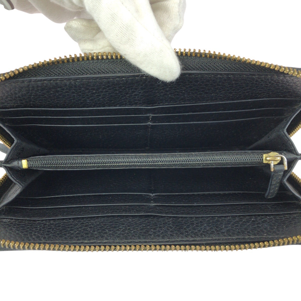 24576
Tory Burch トリーバーチ ロゴ ブラック 黒 ゴールド金具 レザー 長財布 ラウンドファスナー レディース AB3