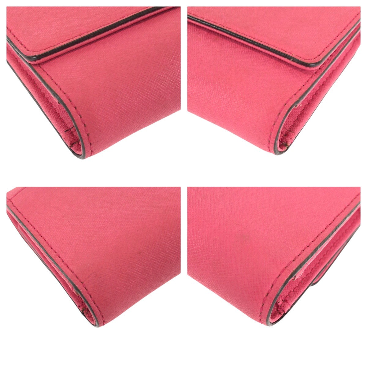 24577
Kate Spade ケイトスペード ピンク ゴールド金具 レザー WLRU1501 長財布 ロングウォレット レディース AB2