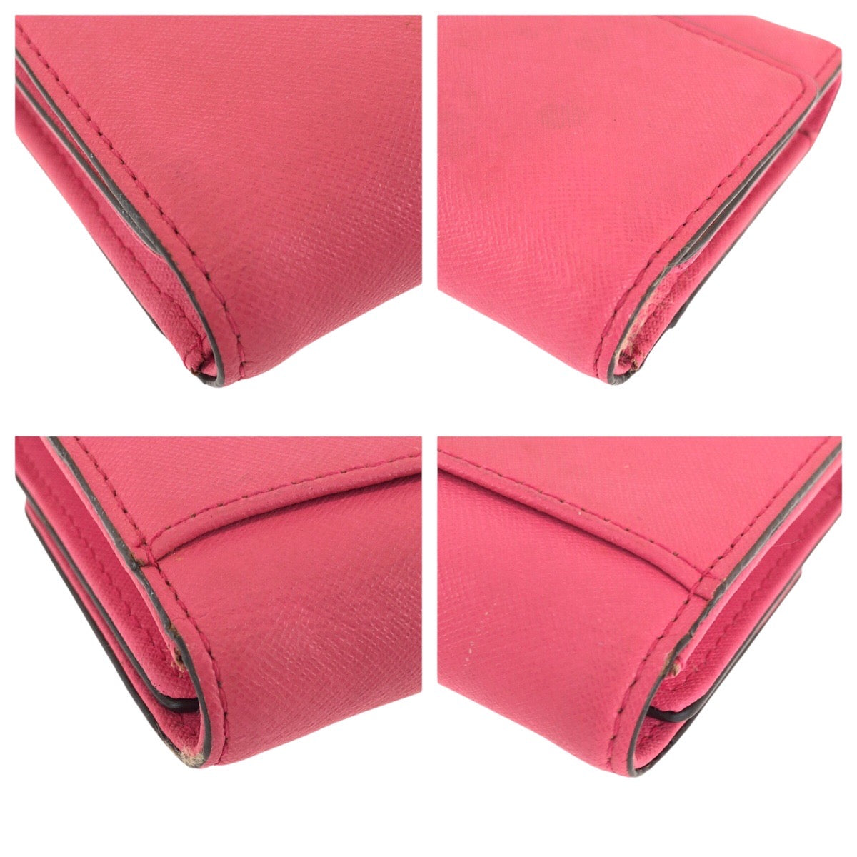 24577
Kate Spade ケイトスペード ピンク ゴールド金具 レザー WLRU1501 長財布 ロングウォレット レディース AB2