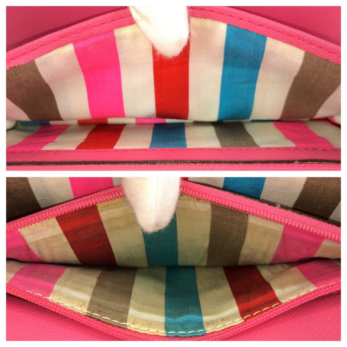 24577
Kate Spade ケイトスペード ピンク ゴールド金具 レザー WLRU1501 長財布 ロングウォレット レディース AB2