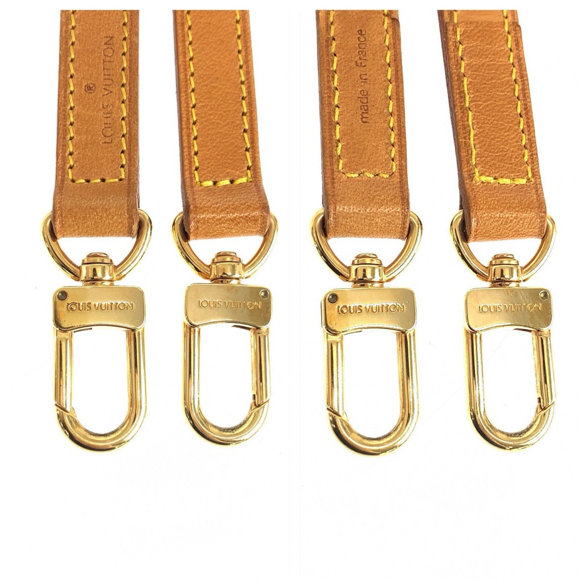 24583
LOUIS VUITTON ルイヴィトン ヌメ革 ベージュ ブラウン ゴールド金具 レザー ショルダーストラップ レディース ABP16