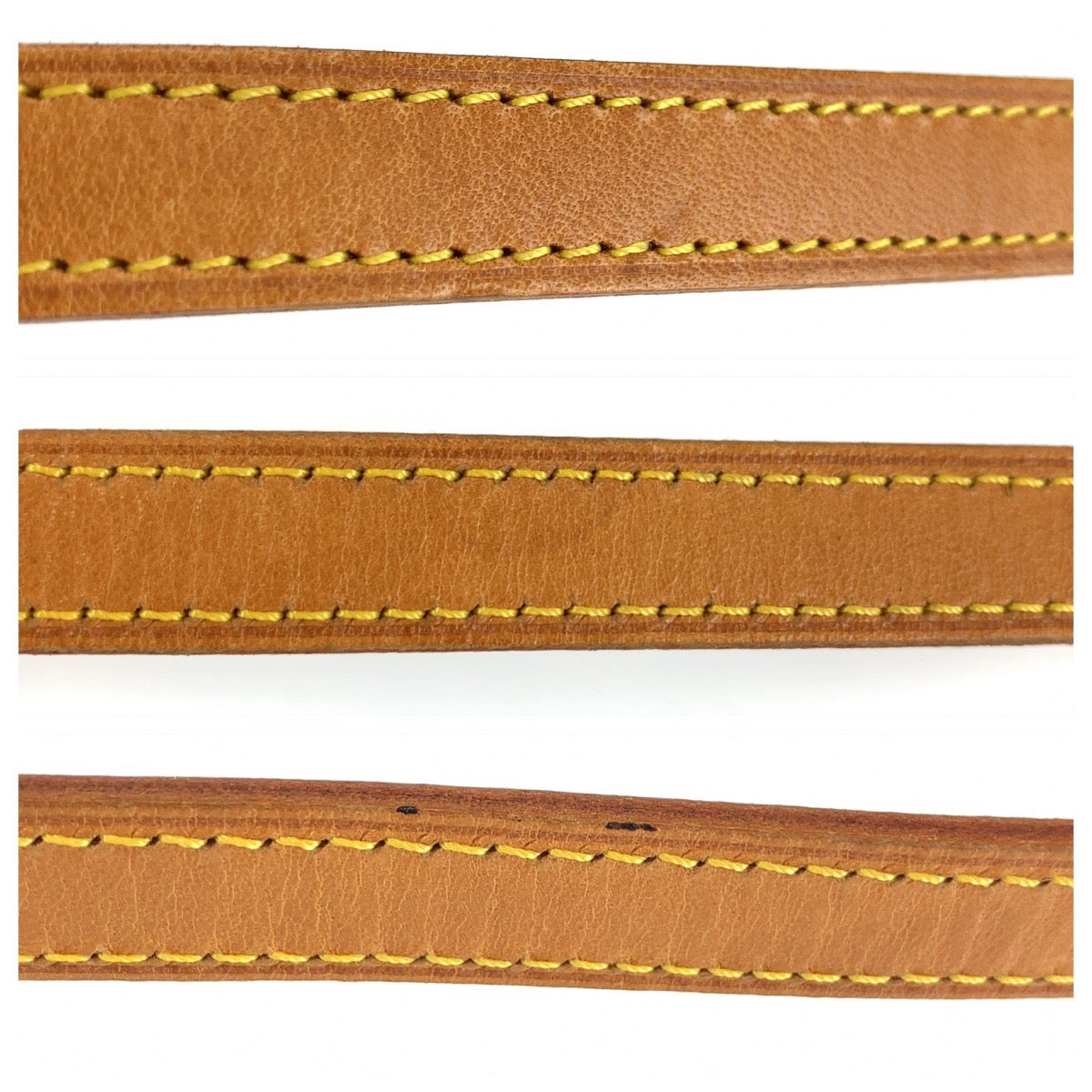 24583
LOUIS VUITTON ルイヴィトン ヌメ革 ベージュ ブラウン ゴールド金具 レザー ショルダーストラップ レディース ABP16