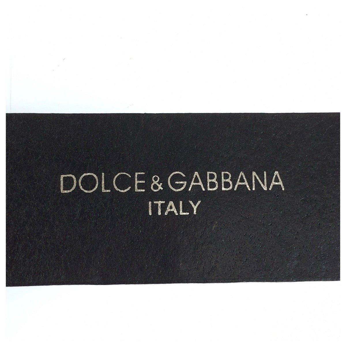 24584
DOLCE&GABBANA ドルチェアンドガッバーナ 99cm ブラック 黒 シルバー金具 レザー ベルト メンズ AB7