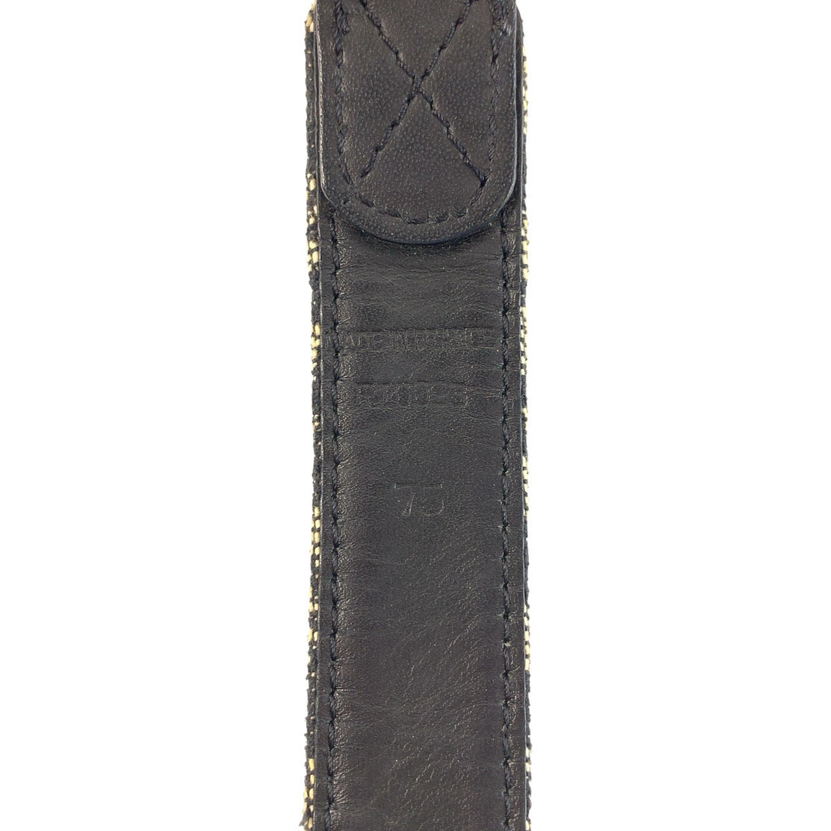 24587
Christian Dior クリスチャンディオール ヴィンテージ トロッター 75cm ネイビー シルバー金具 キャンバス / レザー ベルト レディース AB16