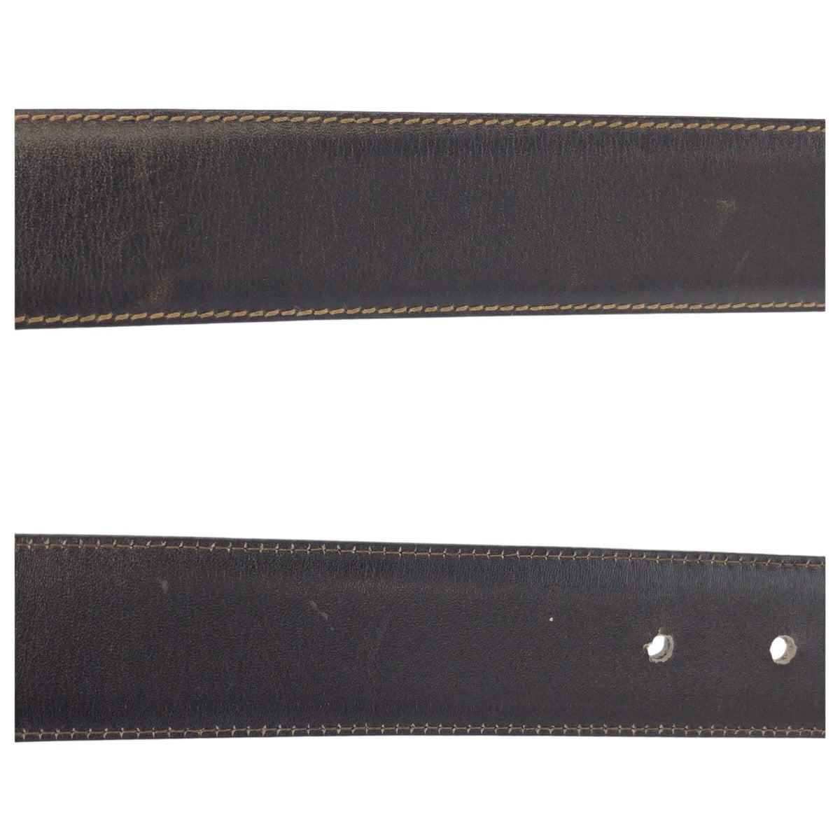24590
Dunhill ダンヒル 85cm/34インチ ブラック 黒 ゴールド金具 レザー ベルト メンズ AB7