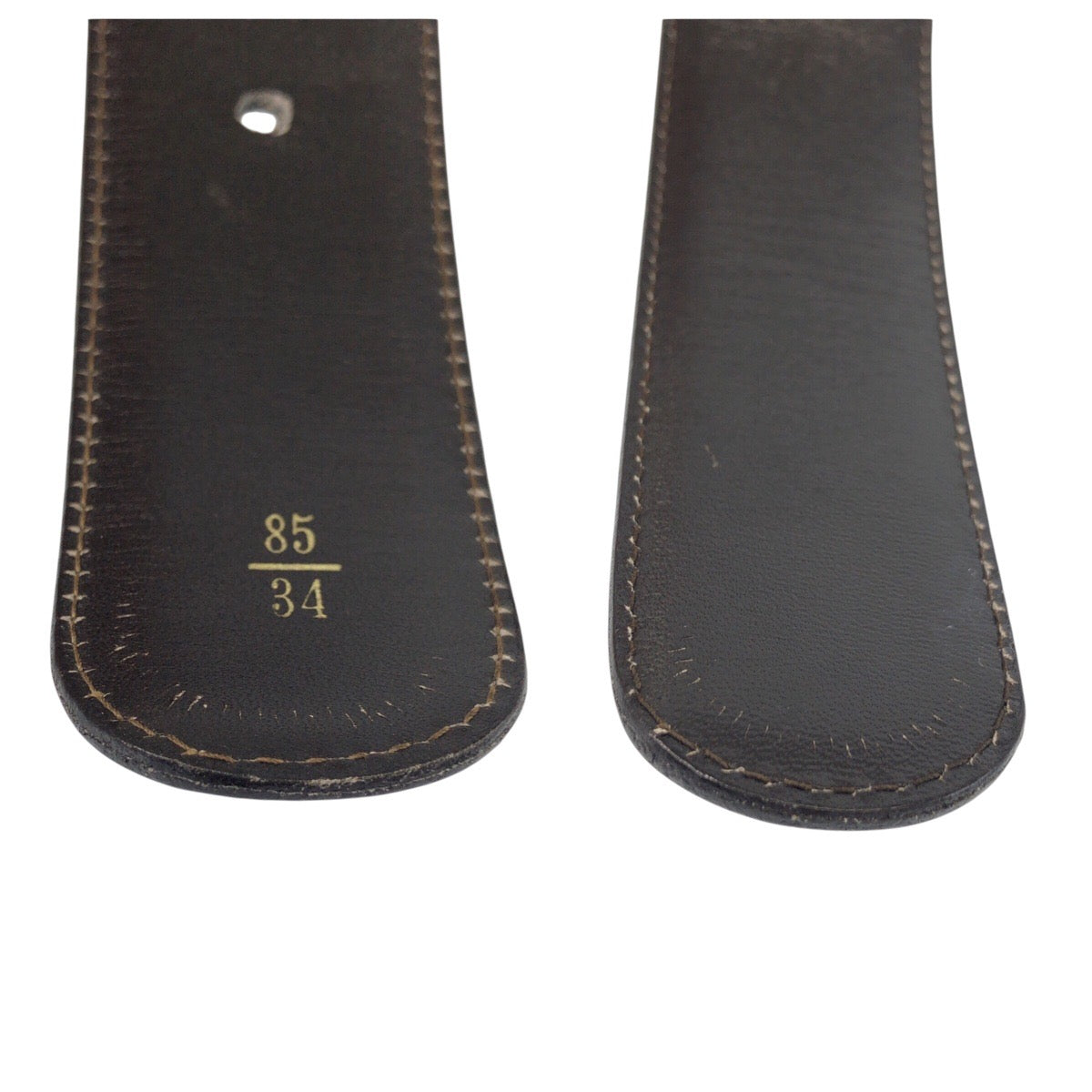 24590
Dunhill ダンヒル 85cm/34インチ ブラック 黒 ゴールド金具 レザー ベルト メンズ AB7