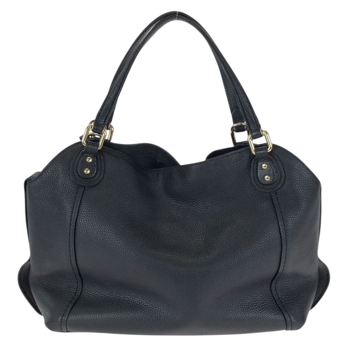 24604
COACH コーチ イーディー 2way ブラック 黒 ゴールド金具 レザー 57124 トートバッグ ショルダーバッグ レディース ABP10